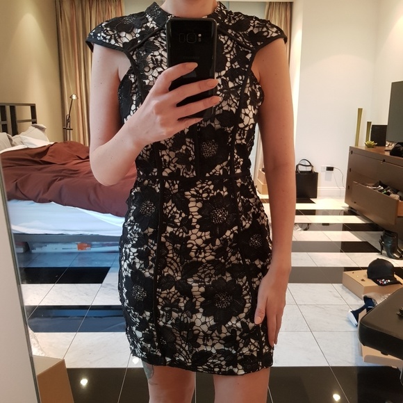 LF Dresses & Skirts - LF Rumor Boutique Black Lace Dress